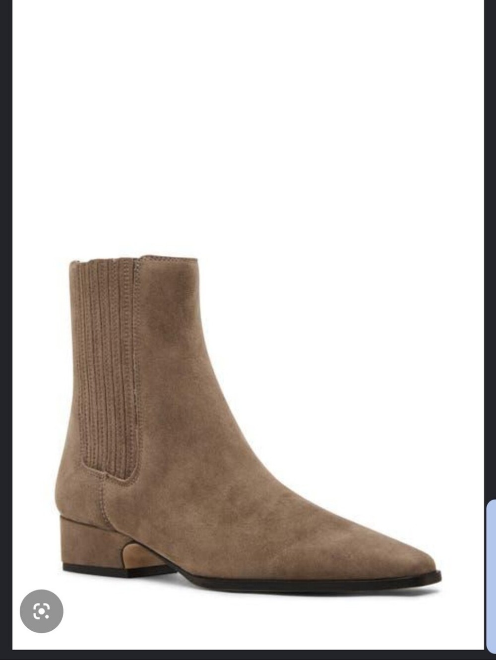 Steve Madden Dorothea Boot. Sz 9. New Grey Suede.